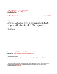 Analysis and design of metal-surface mounted radio frequency