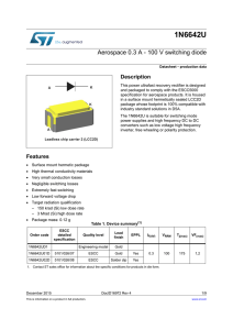 Aerospace 0.3 A - 100 V switching diode