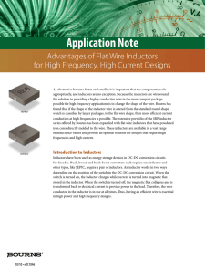 Advantages of Flat Wire Inductors for High Frequency, High Current