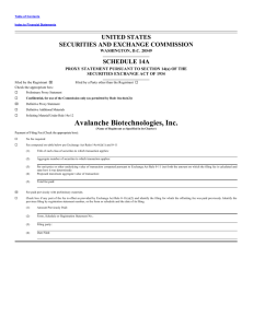 Avalanche Biotechnologies, Inc. - Corporate