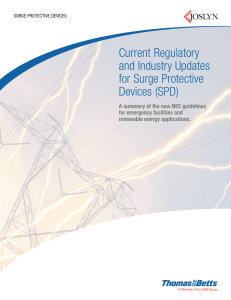 Current Regulatory and Industry Updates for Surge Protective