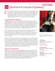 ECE Graduate Program Fact Sheet - Department of Electrical and