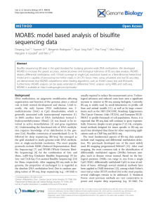 MOABS: model based analysis of bisulfite sequencing data