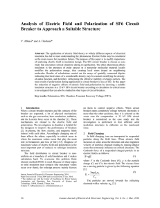 Analysis of Electric Field and Polarization of SF6 Circuit Breaker to