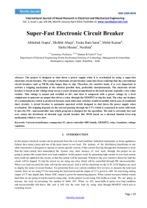 Super-Fast Electronic Circuit Breaker