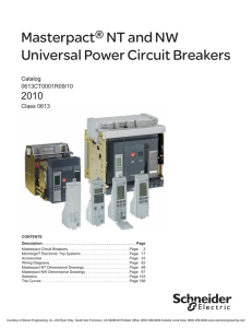 Schneider Electric Masterpact NT and NW Universal Power Circuit