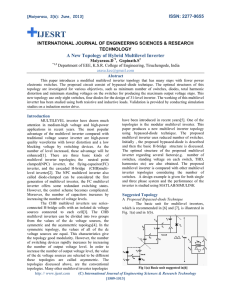 A New Topology of Hybrid Multilevel Inverter