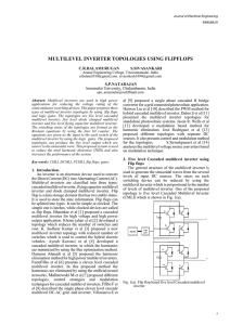 multilevel inverter topologies using flipflops