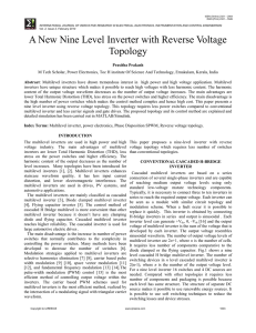 A New Nine Level Inverter with Reverse Voltage Topology