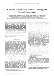 A Review of Multilevel Inverter Topology and Control Techniques