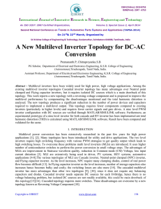 A New Multilevel Inverter Topology for DC-AC Conversion