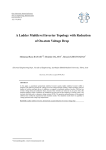 A Ladder Multilevel Inverter Topology with Reduction of On