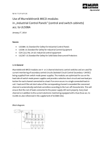 „Industrial Control Panels“ (control and switch