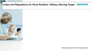 Codes and Regulations for Panel Builders