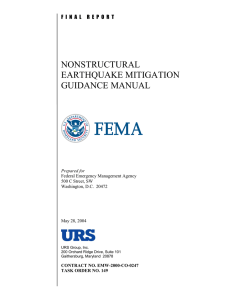 nonstructural earthquake mitigation guidance manual - UN