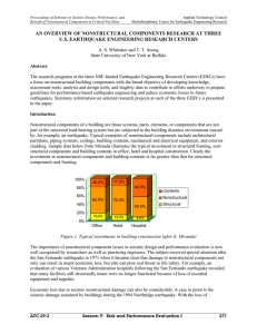 AN OVERVIEW OF NONSTRUCTURAL COMPONENTS