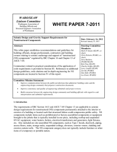 WHITE PAPER 7-2011 - Structural Engineers Association of