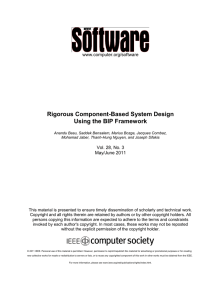 Rigorous Component-Based System Design Using the