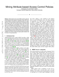 Mining Attribute-based Access Control Policies