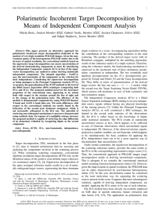 Polarimetric Incoherent Target Decomposition by - GIPSA-lab