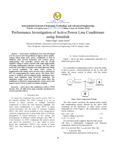 Performance Investigation of Active Power Line