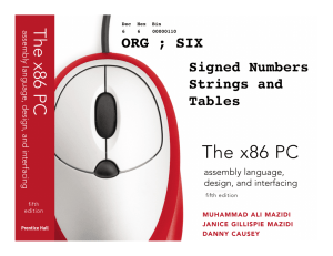 6.1: SIGNED NUMBER ARITHMETIC OPERATIONS signed number