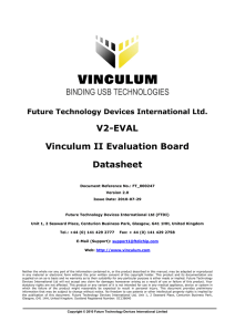 V2-EVAL Vinculum II Evaluation Board Datasheet