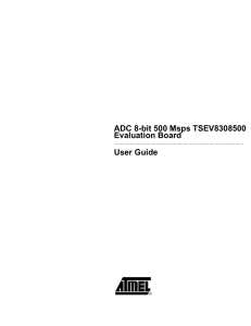 ADC 8-bit 500 Msps TSEV8308500 Evaluation Board User Guide