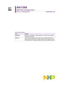 AN11509 NXQ1TXA1 evaluation board