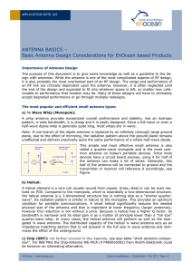 Basic Antenna Design Considerations for EnOcean based Products