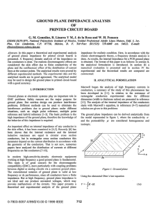 Ground Plane Impedance Analysis of Printed Circuit Board