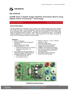 EB-TA2021B 2x25W Class-T Digital Audio Amplifier Evaluation