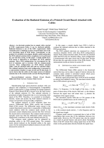 Evaluation of the Radiated Emission of a Printed Circuit Board