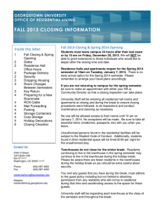 fall 2013 closing information - Student Living
