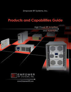 Amplifier Products - Empower RF Systems