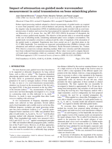 Impact of attenuation on guided mode wavenumber measurement in