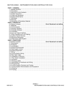 section 230923 – instrumentation and controls for hvac