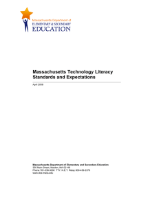 Massachusetts Technology Standards and Expectations