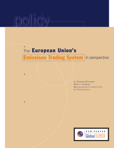 The European Union`s Emissions Trading System in