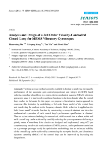 Analysis and Design of a 3rd Order Velocity-Controlled Closed