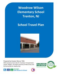Woodrow Wilson Elementary School Trenton, NJ School Travel Plan
