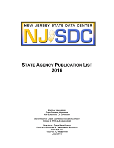 STATE AGENCY PUBLICATION LIST