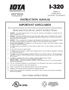 I-320 Series D Installation and Instruction Manual