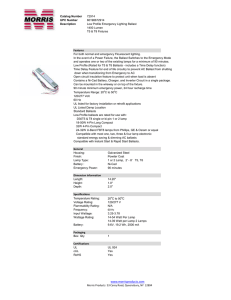 Use the proper input voltage lead, cap unused lead For One Lamp