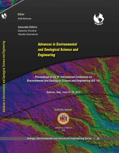 ADVANCES in ENVIRONMENTAL and GEOLOGICAL