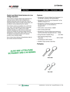 MAJOR BRANDS (V130LA10A) VARISTOR(MOV),130VAC(130l10)