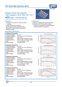 Multilayer Ceramic Chip Capacitors [ High Capacitance MLCC