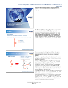 SPICE Programs for Aluminum, Ceramic, Film, and Tantalum