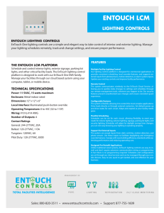 EnTouch Lighting Control