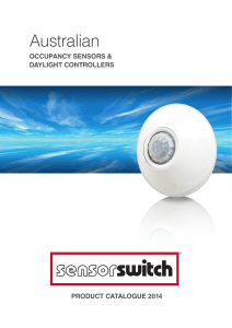 Occupation Sensor, Daylight control